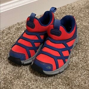 The North Face Kids Litewave SlipOn Red and Navy Sneakers